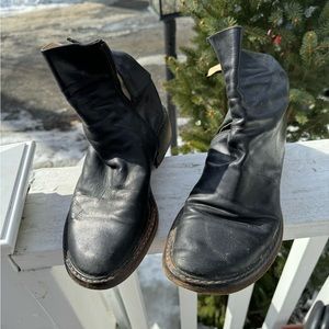 Size 39 Ann Demeulemeester zip up ankle boots